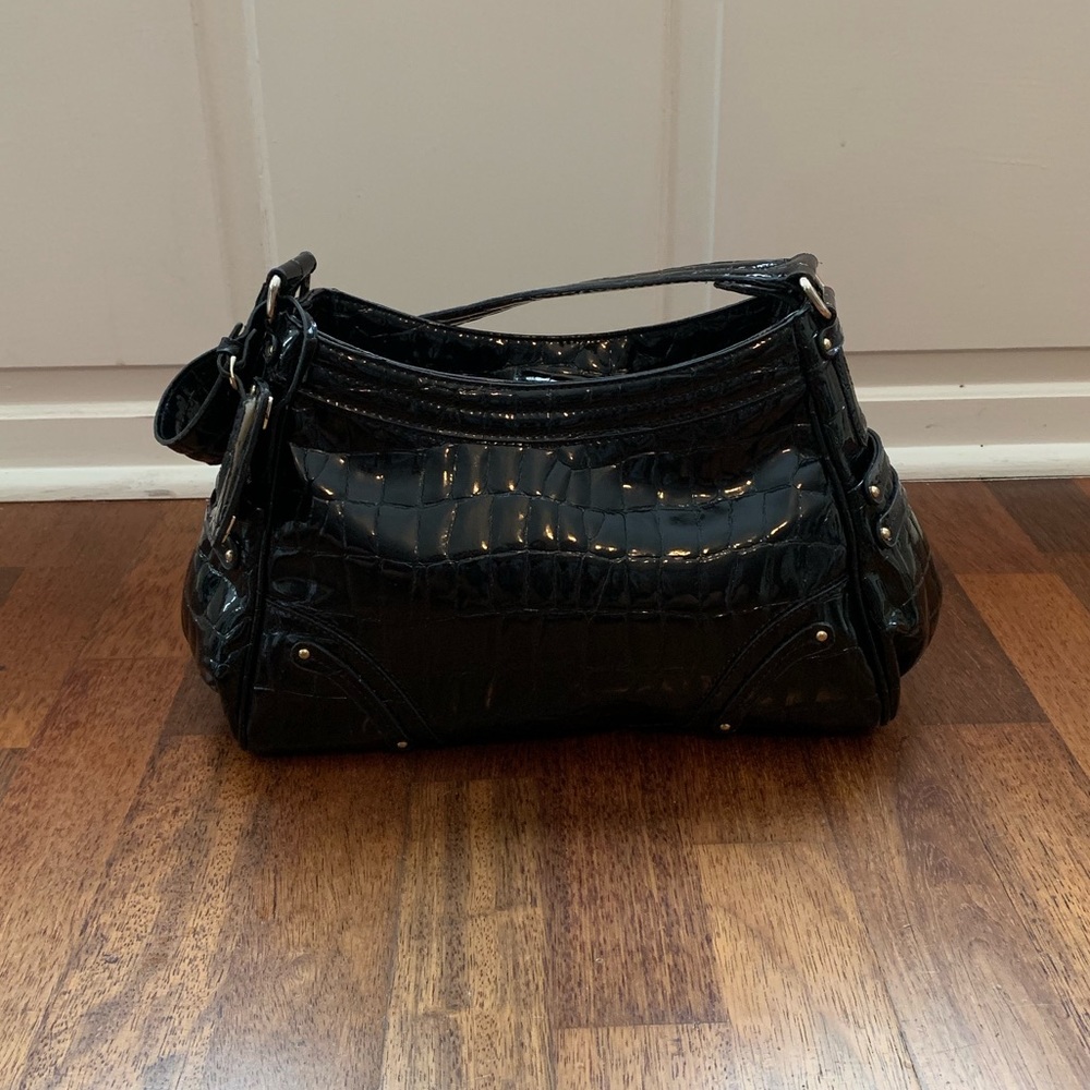 EUC! Liz Claiborne Faux Crocodile Print Handbag